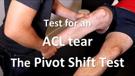 acl tear test video|self test acl tear.